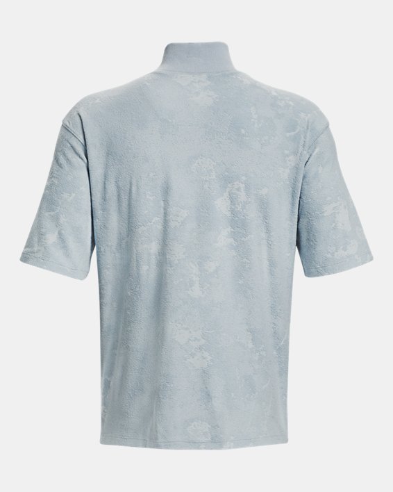 Camiseta con cremallera de ¼ UA Journey Terry para hombre, Blue, pdpMainDesktop image number 5